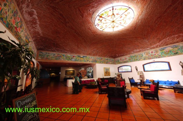 Estado de Guerrero, México. Taxco; Lobby Hotel Monte Taxco.