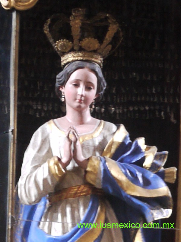 ESTADO DE PUEBLA, Ciudad de Puebla. Catedral; imagen de Nuestra Señora del Perdón.