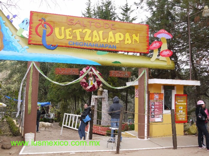 Puebla, México. Chignahuapan, Salto de Quetzalapan.