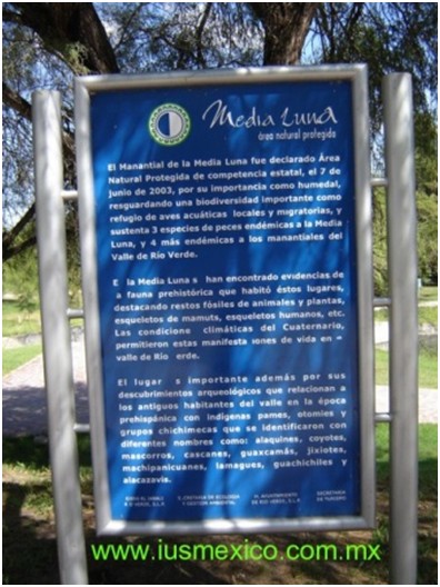 San Luis Potosí, México. Río Verde, Laguna de la Media Luna.