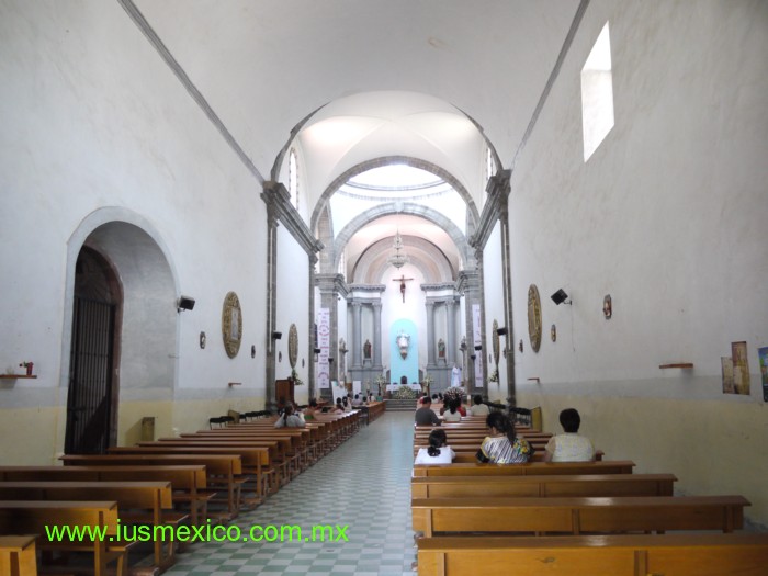 Estado de Querétaro, México. Tequisquiapan; Interior del Templo de Santa María de la Asunción.