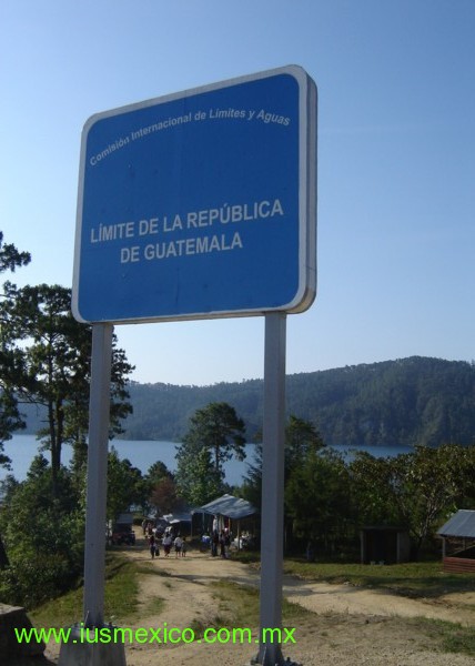 Chiapas, México. Lagos de Montebello. La frontera con Guatemala.